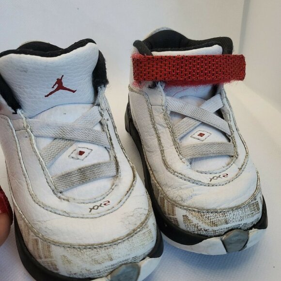 Nike Baby Air Jordan XX2 PE 317144-161 White Black Red Basketball Shoes Size 6C - Picture 4 of 10